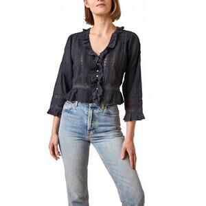 NEW DÔEN eldoris top in black